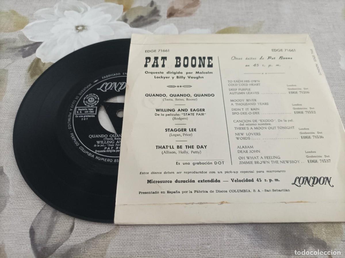 Discos de vinilo: Pat Boone ep that&acute;ll be the day - Foto 2