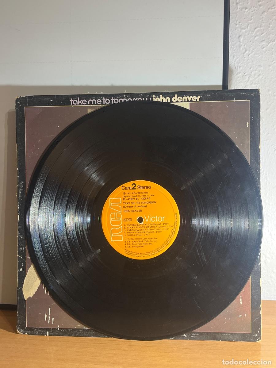 Discos de vinilo: John Denver Take me to tomorrow disco vinilo - Foto 3