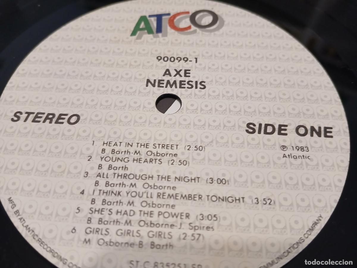 Discos de vinilo: Axe &ndash; Nemesis- (1983) LP disco vinilo - Foto 3
