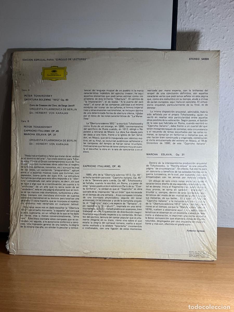 Discos de vinilo: NUEVO Peter Tchaikovsky LP disco Vinilo - Foto 2