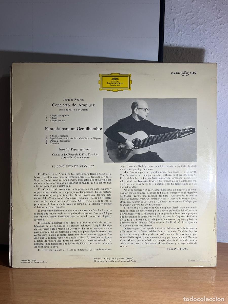 Discos de vinilo: Concierto de Aranjuez LP disco Vinilo - Foto 2
