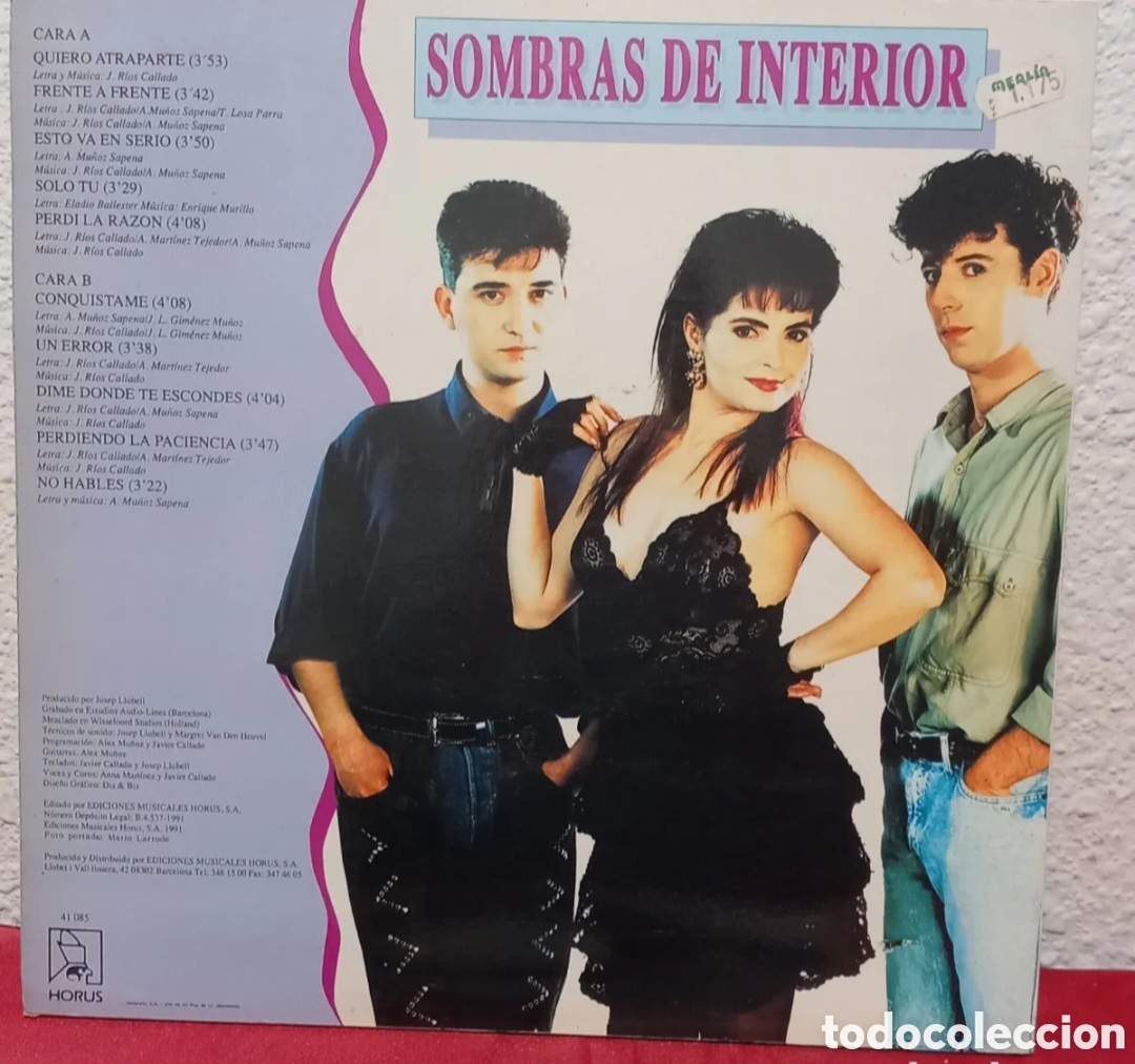 Discos de vinilo: Lp SOMBRAS DE INTERIOR/ESTO VA EN SERIO(1991 SPAIN ) - Foto 2