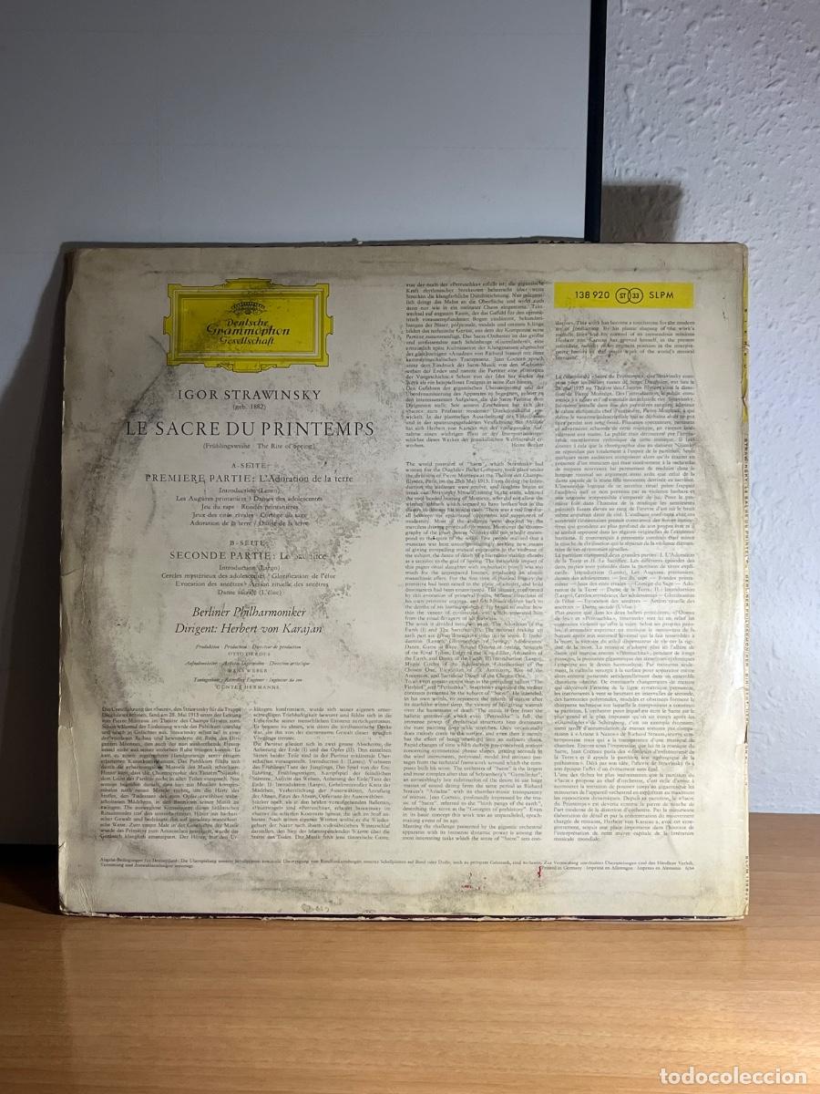 Discos de vinilo: Strawinsky LP disco Vinilo - Foto 2
