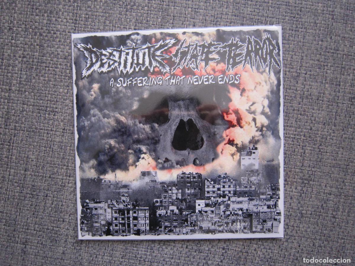 Discos de vinilo: EP - SPLIT - GRIND CORE - DESTITUTE / STATE TERROR - 2024 - BOGOT&Aacute; / MADRID - SINGLE - Foto 1