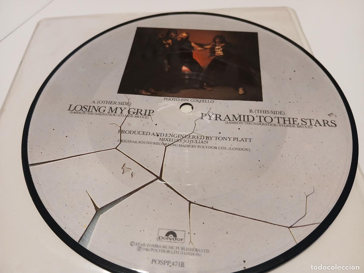 Discos de vinilo: Samson &lrm;&ndash; Losing My Grip- (1982) single picture disc - Foto 5