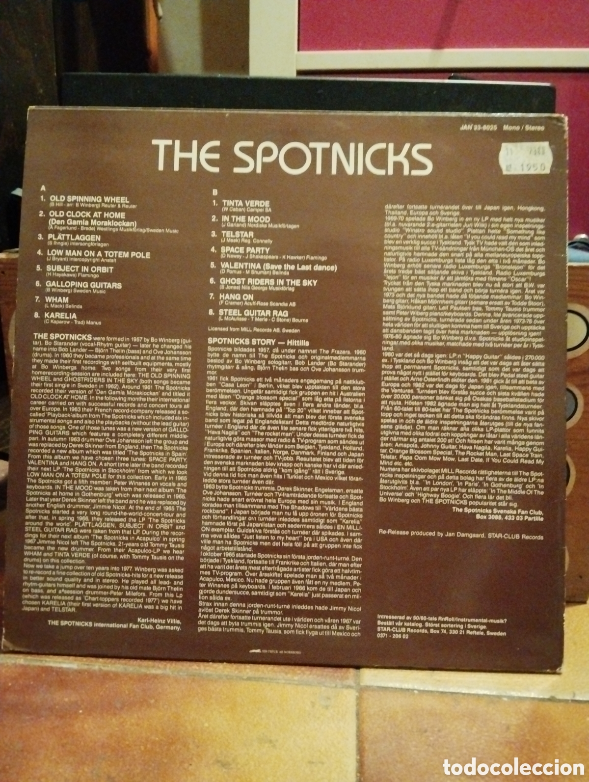Discos de vinilo: THE SPOTNICKS , ROCKING GUITAR SOUNDS - Foto 2