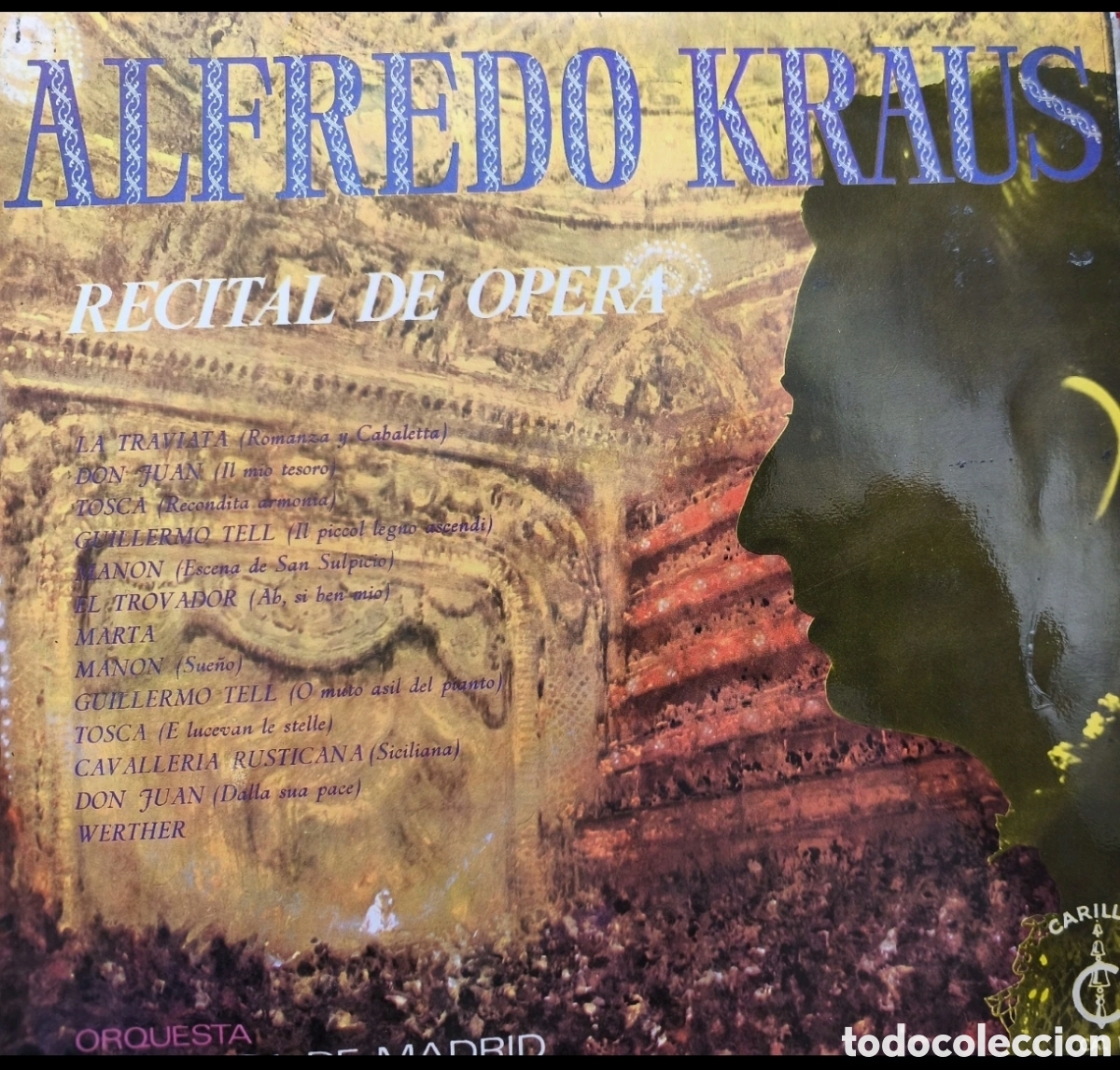 Discos de vinilo: Alfredo Kraus: Recital de Opera - Foto 1
