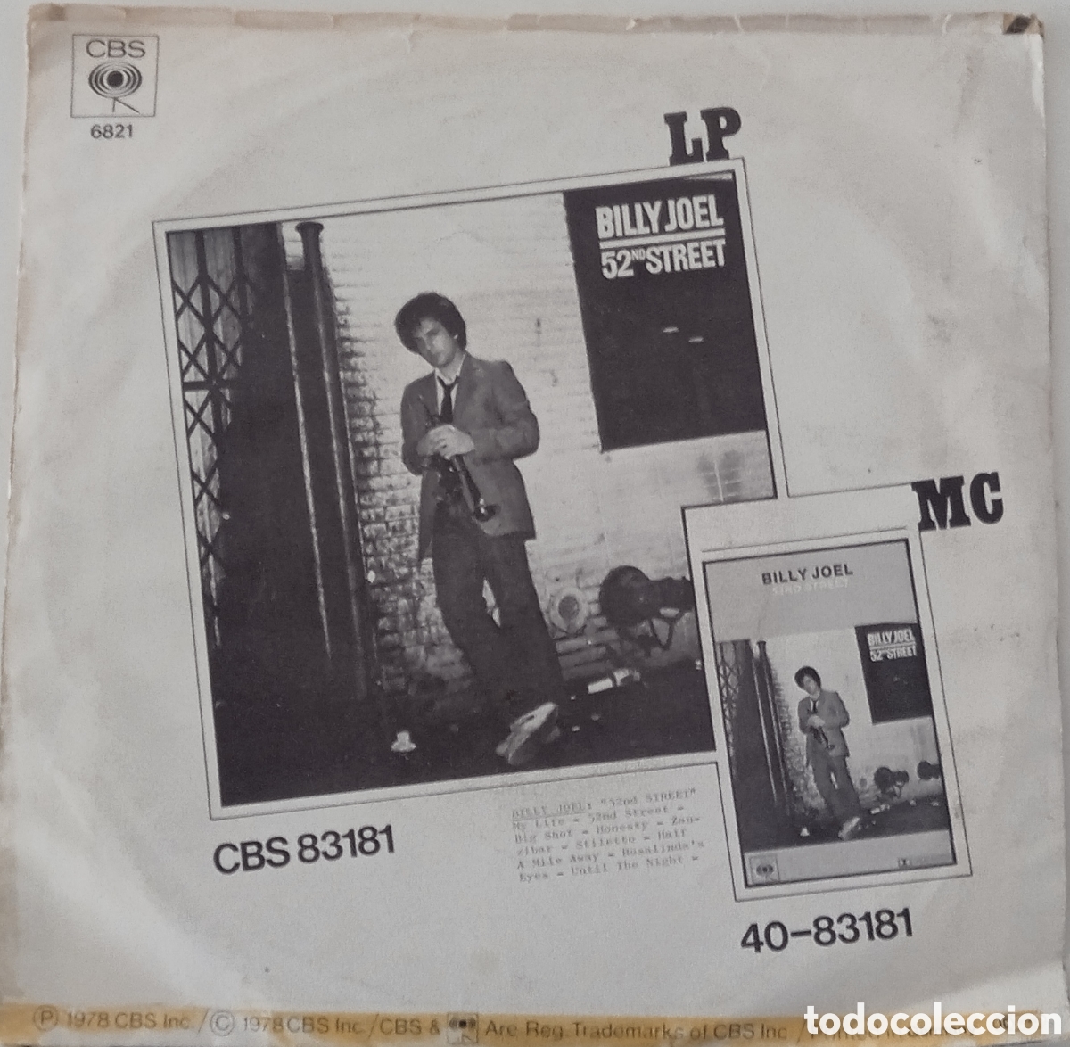 Discos de vinilo: BILLY JOEL - My Life (1978) disco de vinilo single - Foto 2