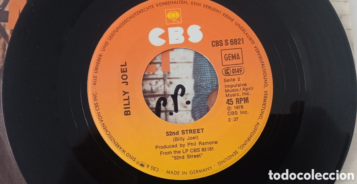 Discos de vinilo: BILLY JOEL - My Life (1978) disco de vinilo single - Foto 4