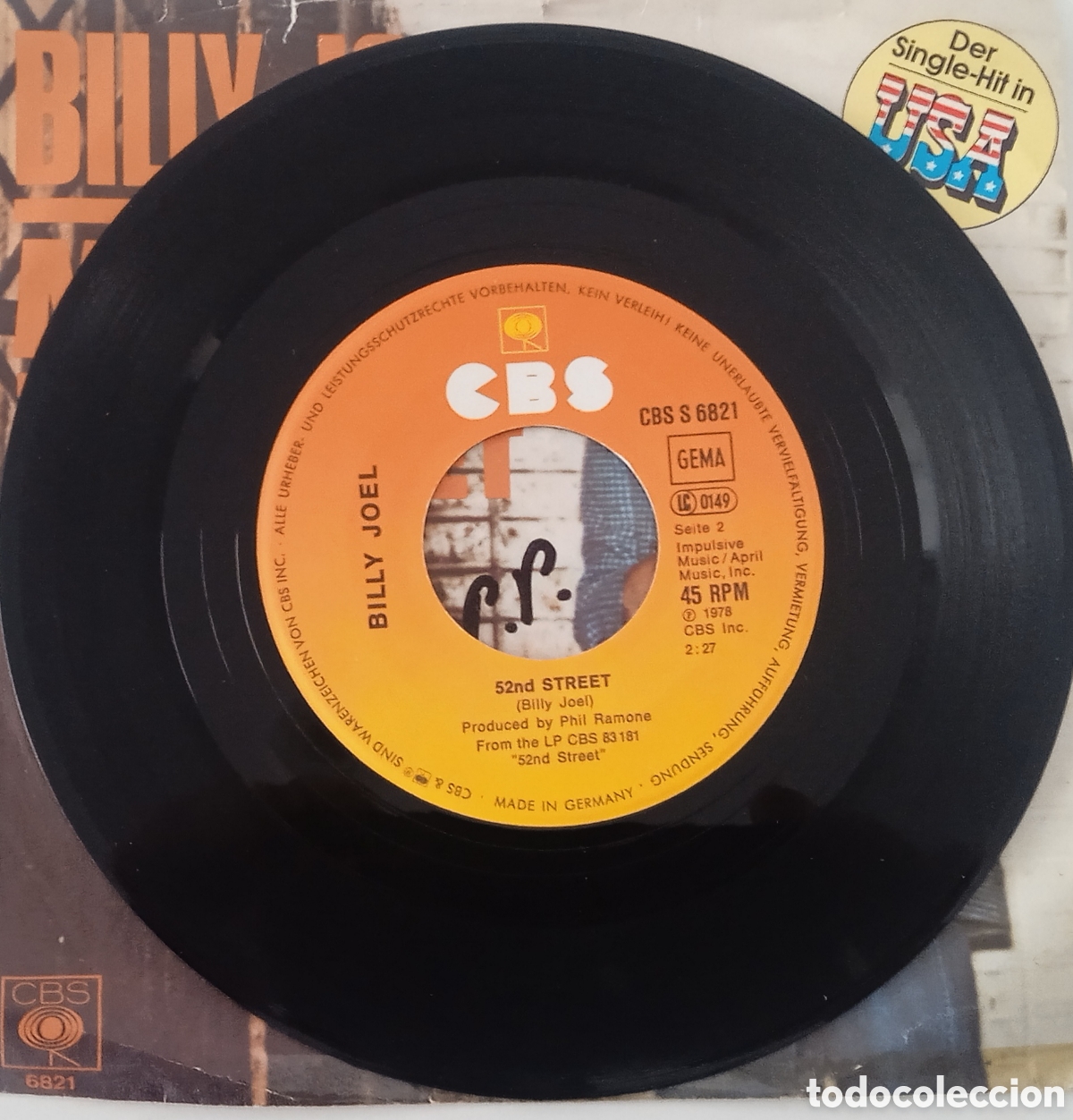 Discos de vinilo: BILLY JOEL - My Life (1978) disco de vinilo single - Foto 6