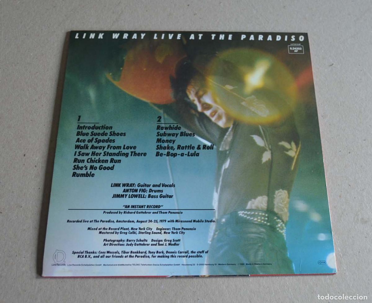 Discos de vinilo: LINK WRAY - LIVE AT THE PARADISO - Foto 2