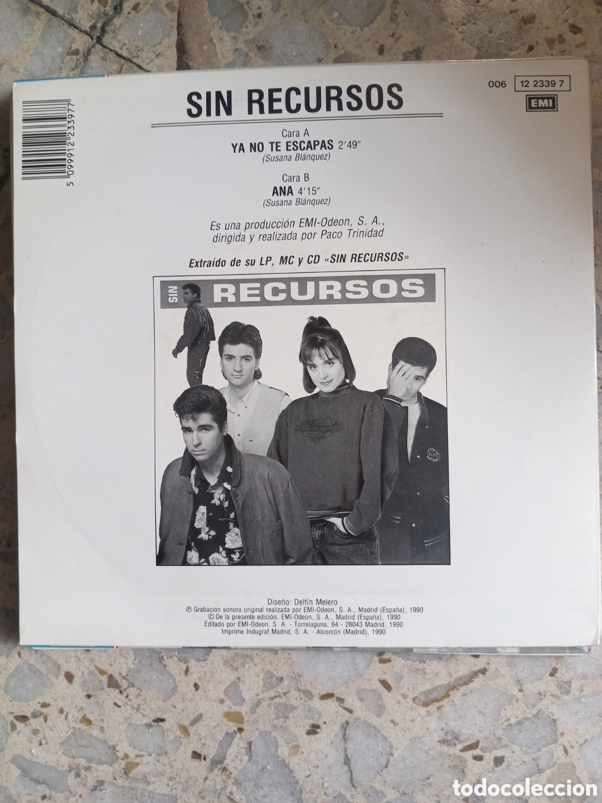 Discos de vinilo: SGL SIN RECURSOS YA NO TE ESCAPAS 1990 - Foto 2