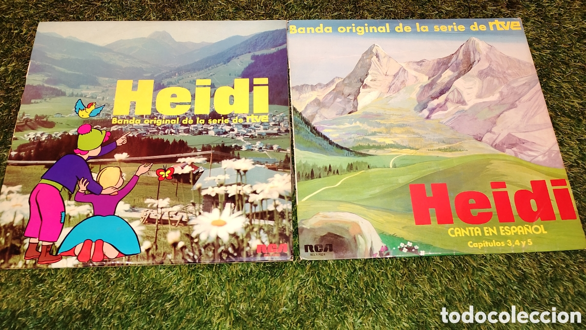 Discos de vinilo: LOTE DE 2 DISCOS DE LA BANDA SONORA DE HEIDI. - Foto 1