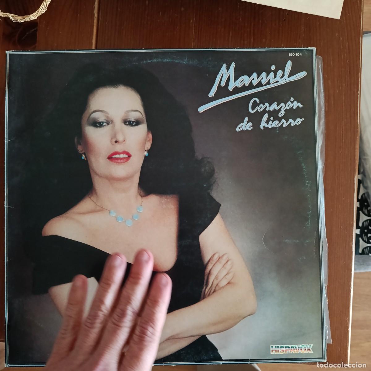 Discos de vinilo: MASSIEL - CORAZ&Oacute;N DE HIERRO - LP HISPAVOX 1983 - Foto 1