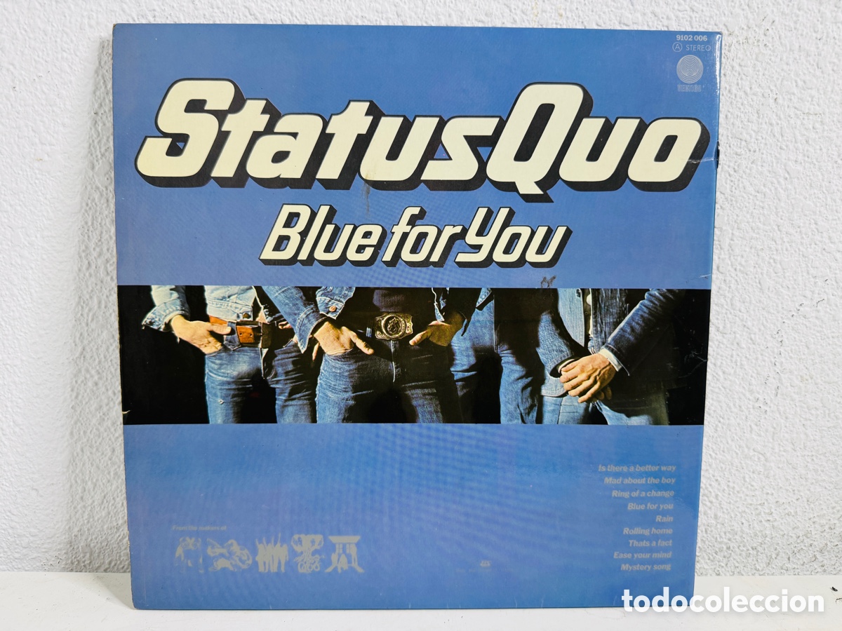Discos de vinilo: Blue for you, Status Quo, disco (vinilo,LP) - Foto 2
