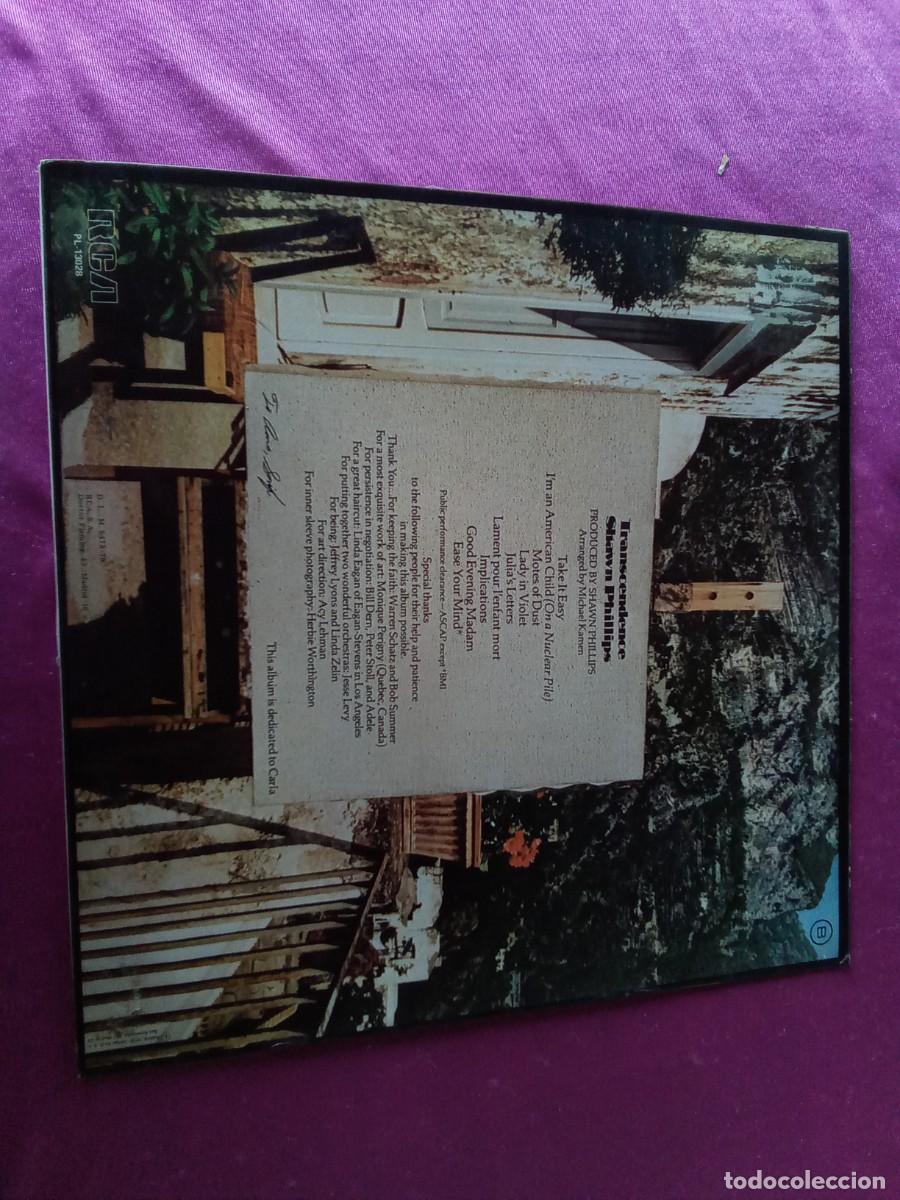 Discos de vinilo: SHAWN PHILLIPS, TRANSCENDENCE 1979 LP MAC - Foto 2