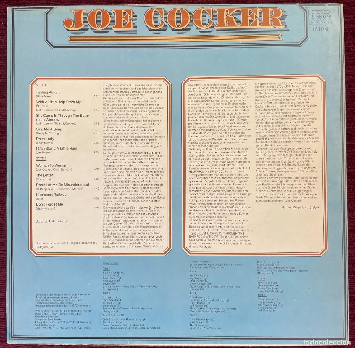 Discos de vinilo: Joe Cocker &ndash; Joe Cocker - Foto 2