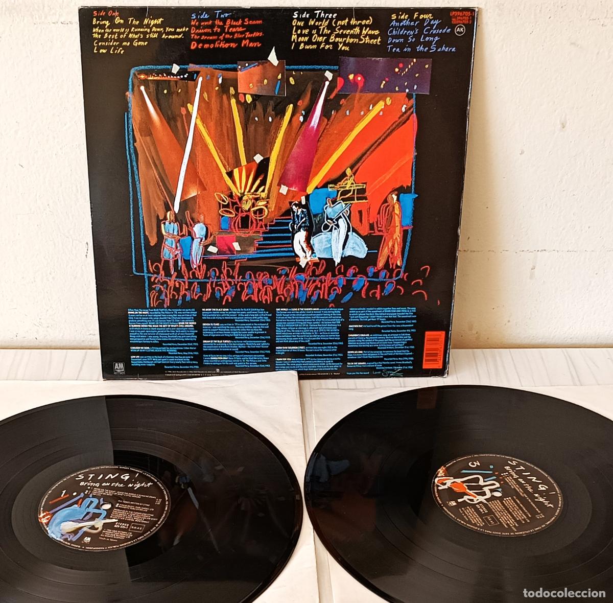 Discos de vinilo: STING - BRING ON THE NIGHT A & M 2 LP&acute;S - 1986 - Foto 2