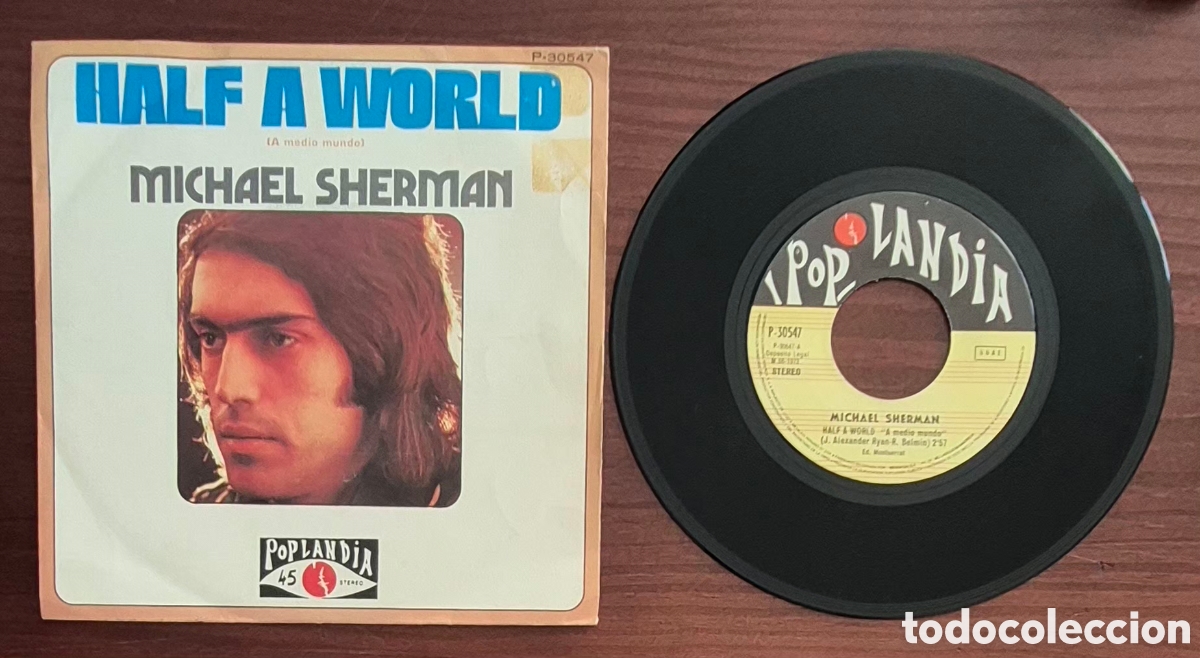 Discos de vinilo: SINGLE - MICHAEL SHERMAN - HALF A WORLD - 1973 ESPA&Ntilde;A - Foto 3