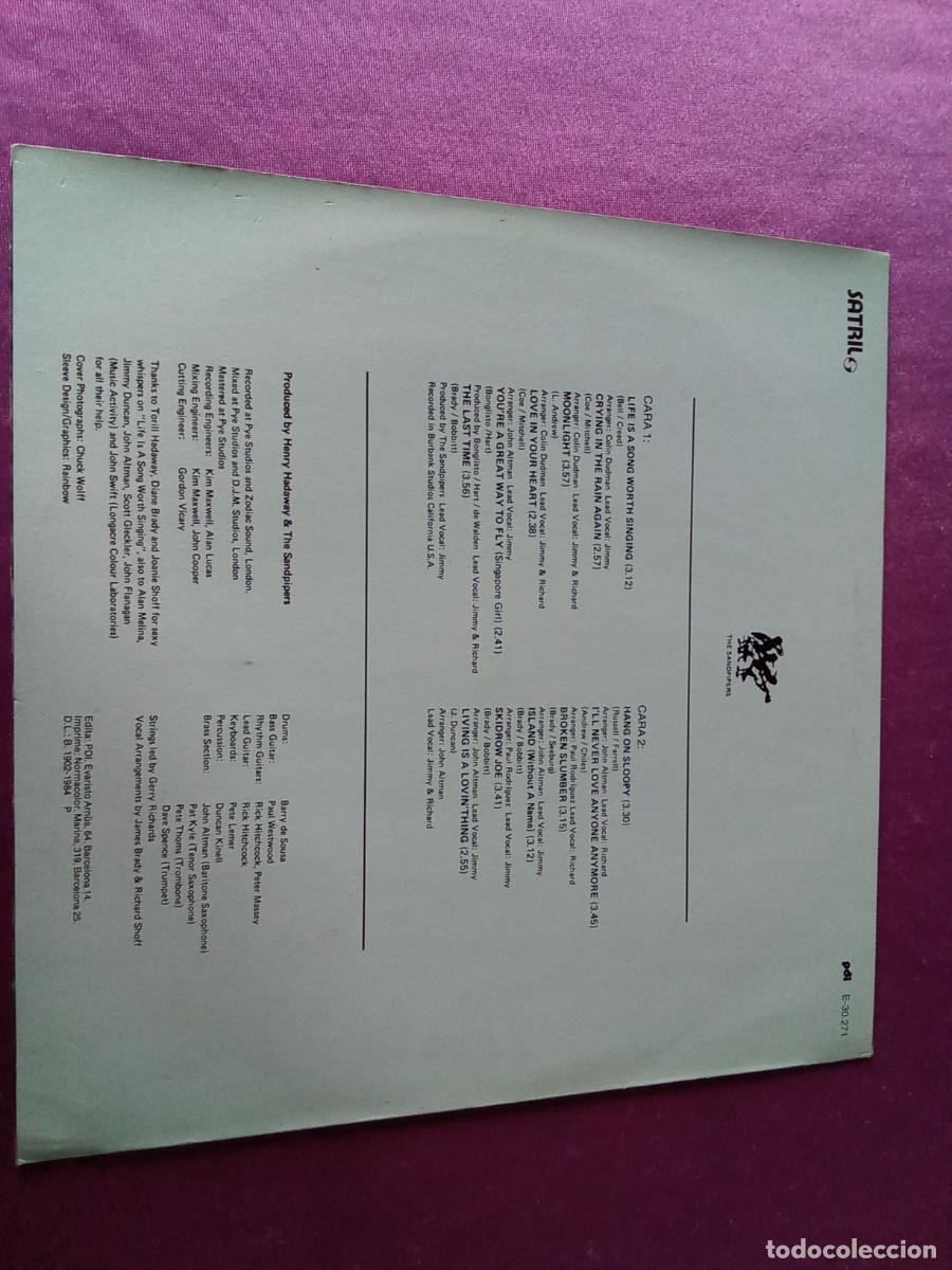 Discos de vinilo: THE SANDPIPERS OVERDUE LP MAC 3 - Foto 3