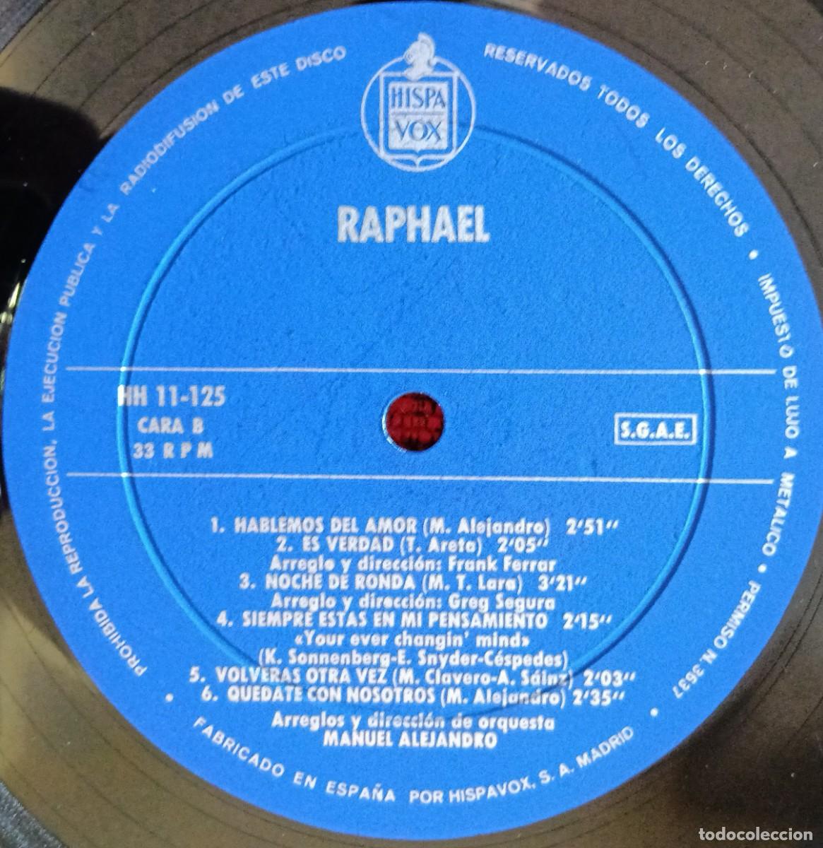 Discos de vinilo: RAPHAEL ** Raphael (Al Ponerse El Sol) ** VINILO LP ORIGINAL 1967 - Foto 5