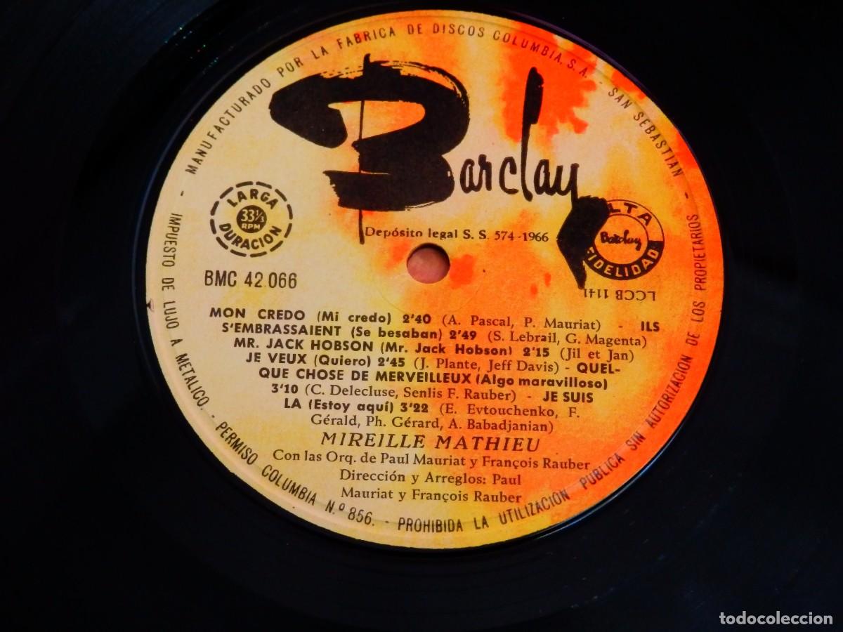 Discos de vinilo: Mireille Mathieu * LP Vinilo * Spain 1966 * Rare - Foto 4