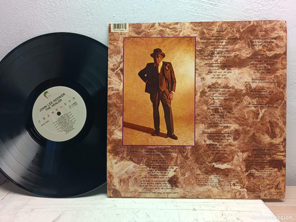 Discos de vinilo: John Lee Hooker &ndash; The Healer LP 1989 - Foto 2