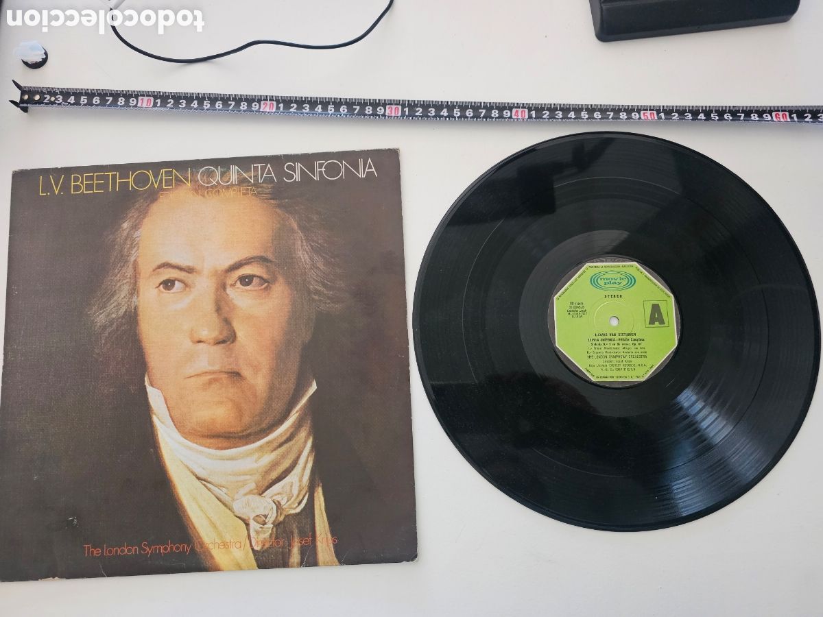 Discos de vinilo: Disco de vinilo de RPM Ludvig Van Beethoven Quinta Simfon&iacute;a 1977
