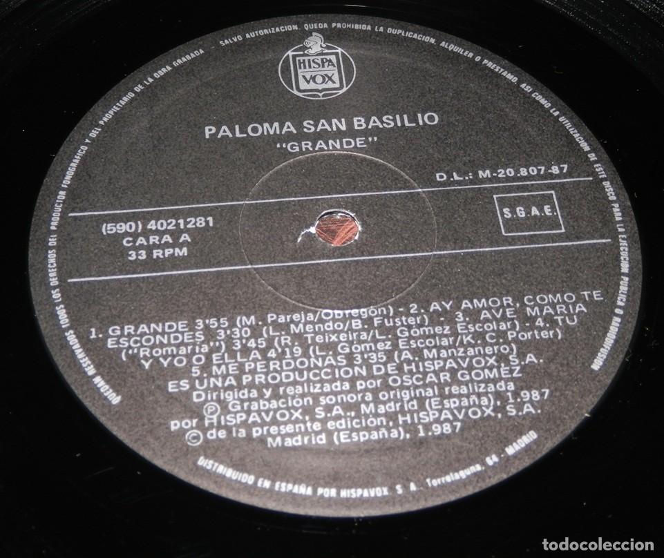 Discos de vinilo: DISCO LP VINILO DE PALOMA SAN BASILIO - Foto 3