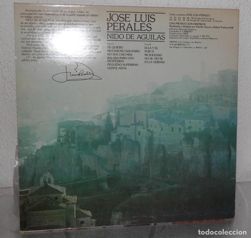 Discos de vinilo: DISCO LP VINILO DE JOSE LUIS PERALES - Foto 2