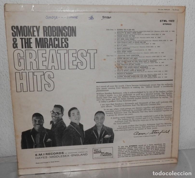 Discos de vinilo: DISCO LP VINILO DE SMOKEY ROBINSON & THE MIRACLES - Foto 2