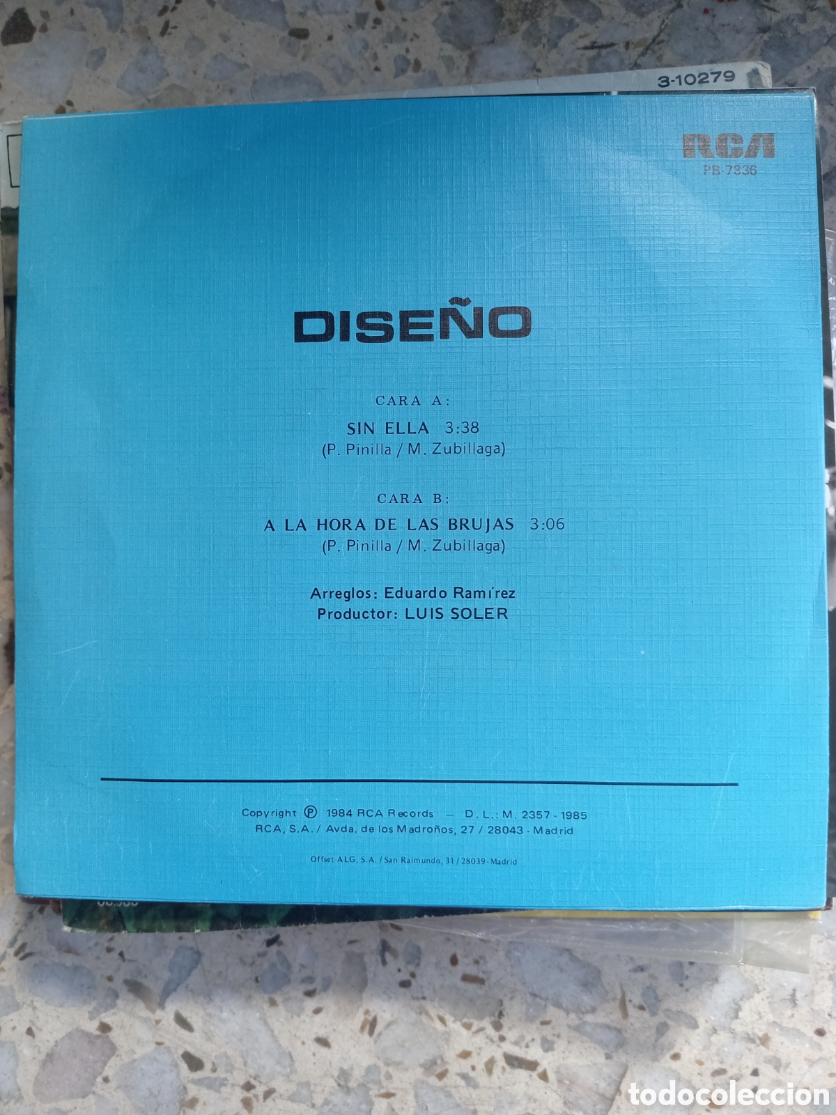 Discos de vinilo: SGL DISE&Ntilde;O SIN ELLA 1985 - Foto 2