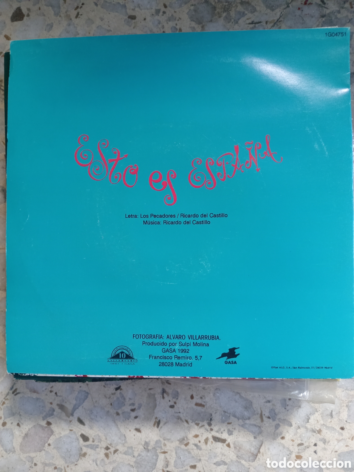 Discos de vinilo: SGL LOS PECADORES ESTO ES ESPA&Ntilde;A 1992 - Foto 2