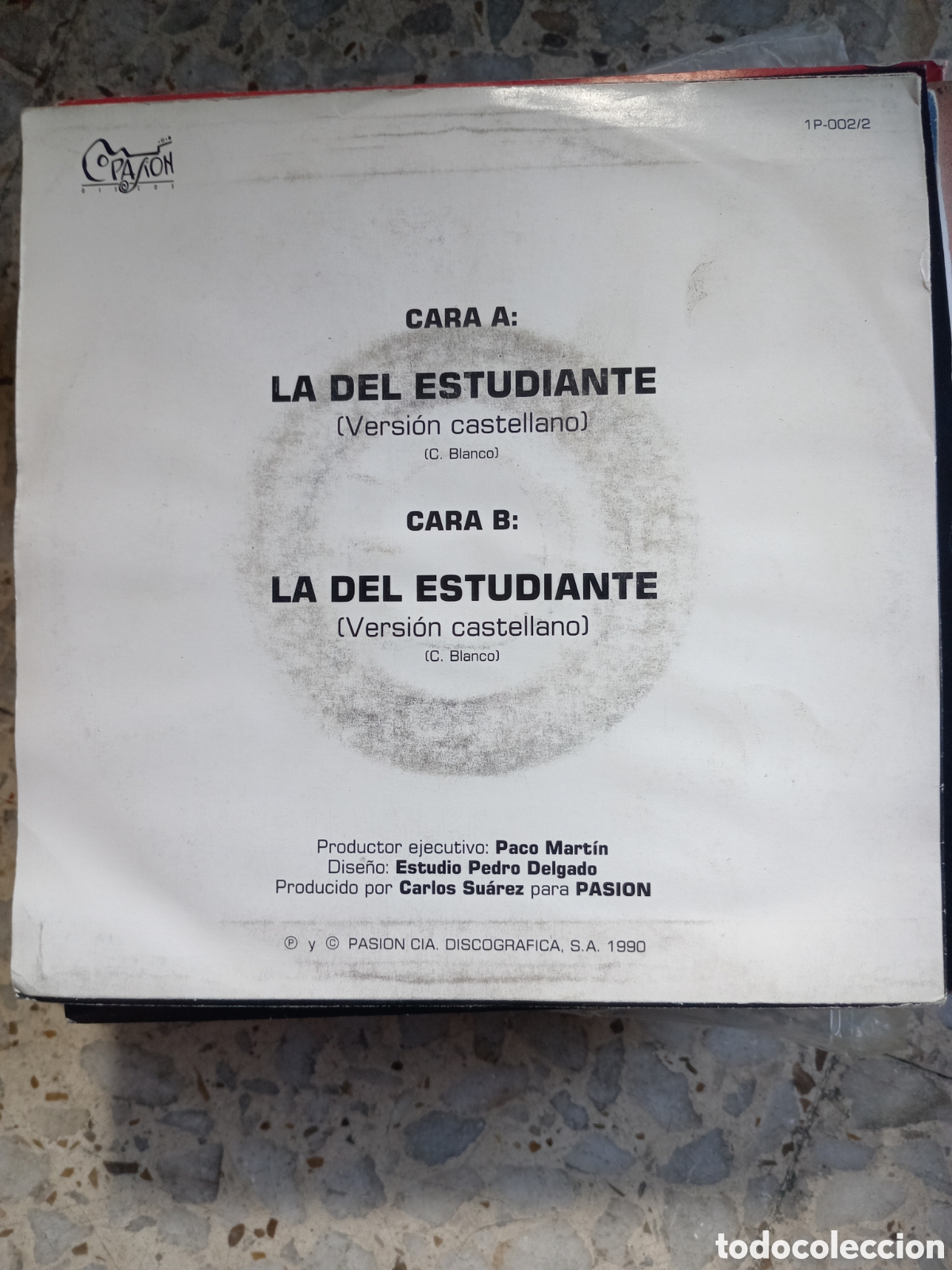 Discos de vinilo: SGL LOS BERRONES LA DEL ESTUDIANTE 1990 PROMO - Foto 2