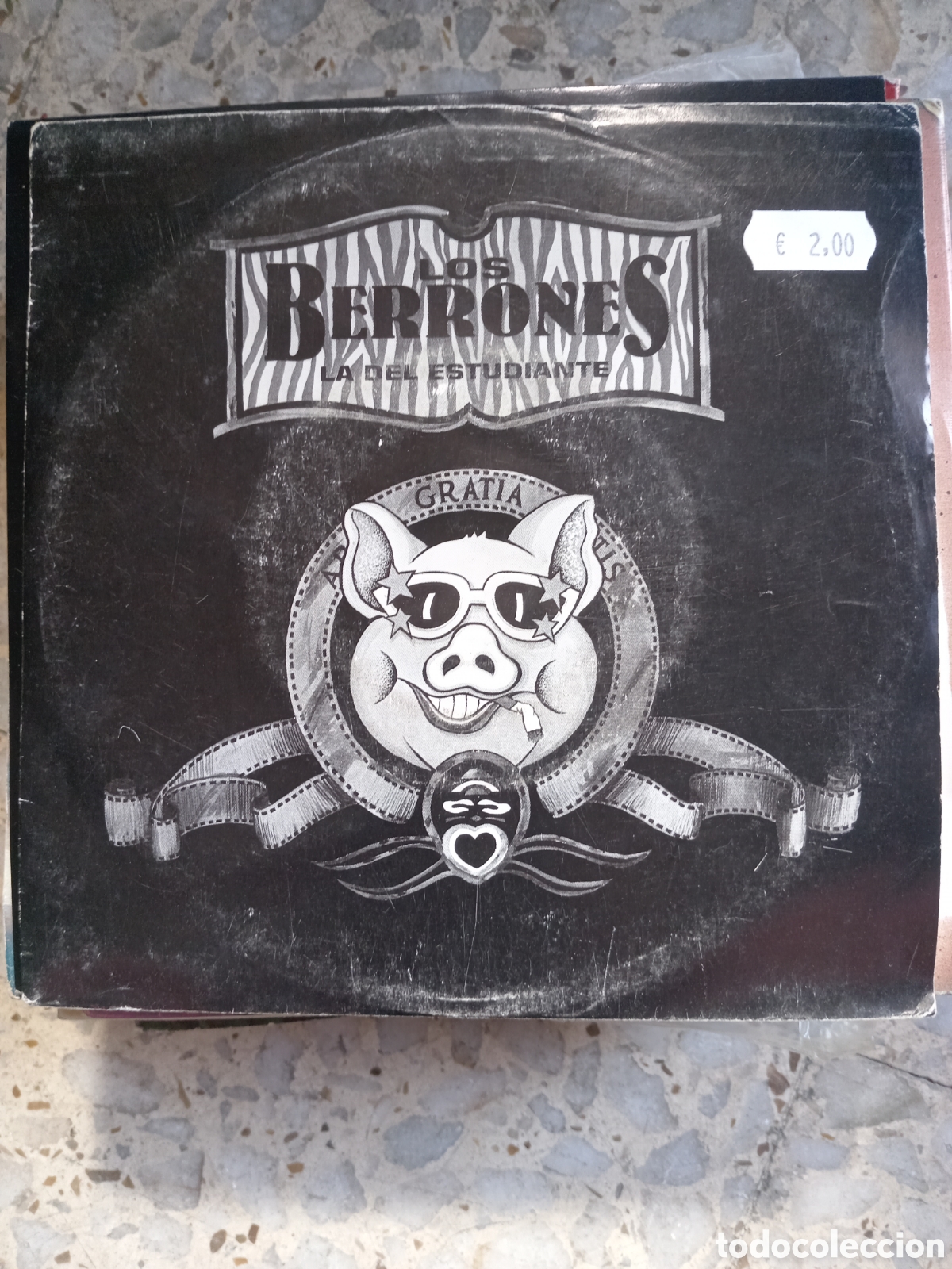 Discos de vinilo: SGL LOS BERRONES LA DEL ESTUDIANTE 1990 PROMO - Foto 1