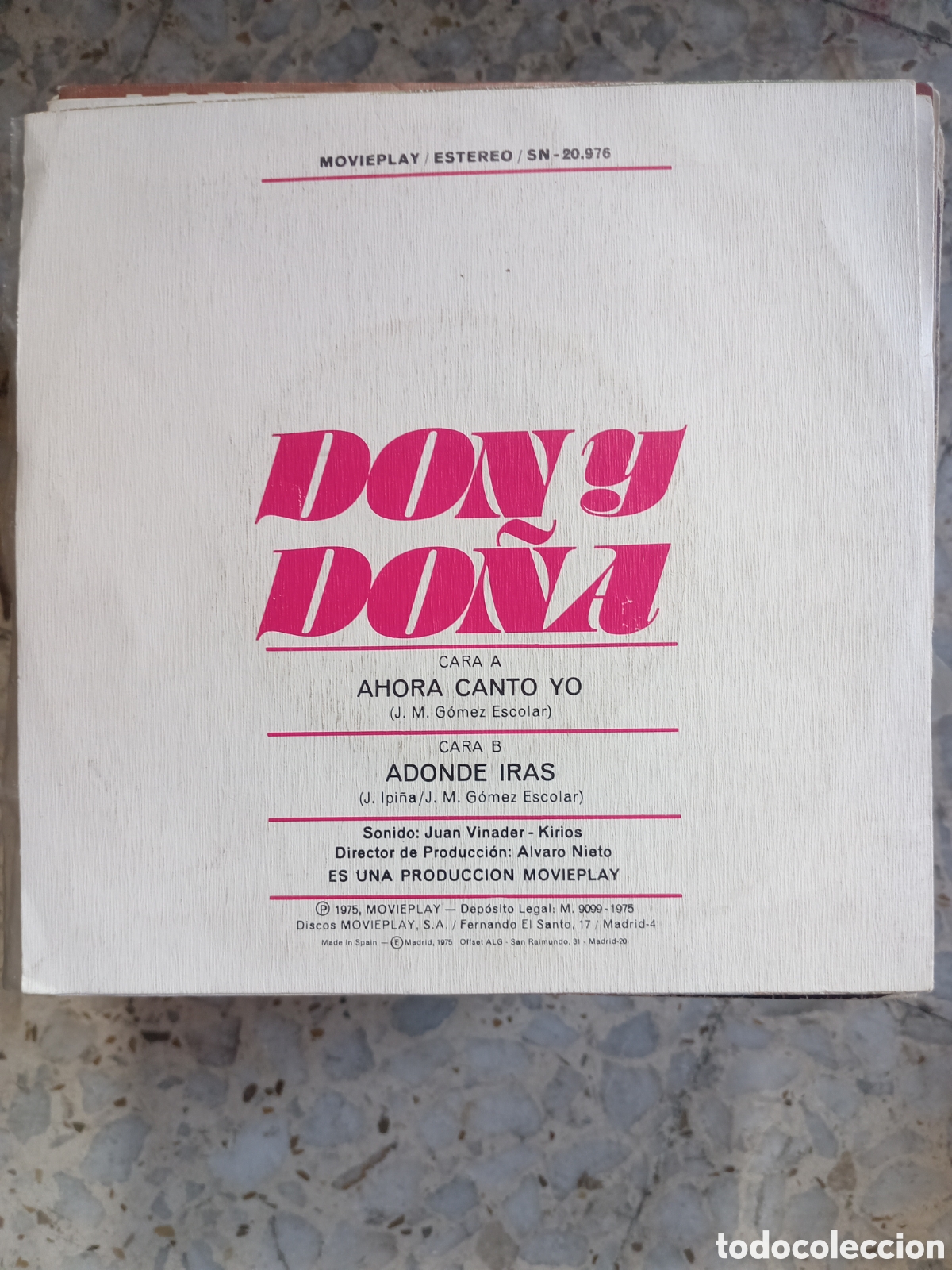 Discos de vinilo: SGL DON Y DO&Ntilde;A AHORA CANTO YO 1975 - Foto 2