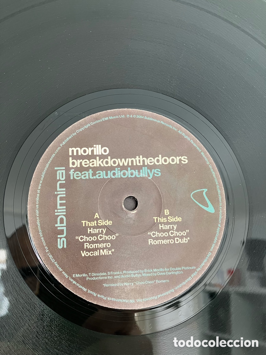 Discos de vinilo: Eric Morillo - Break Down The Doors - Foto 7