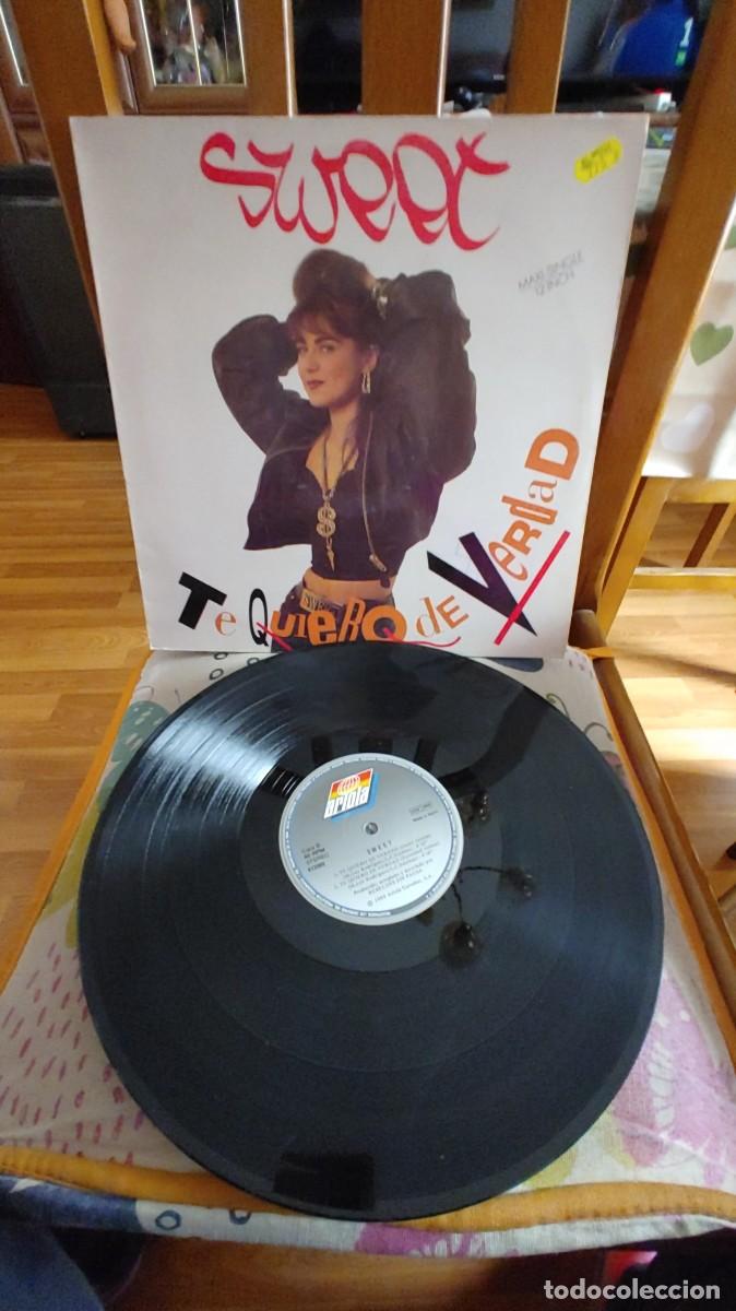 Discos de vinilo: SWEET-MAXI TE QUIERO DE VERDAD - Foto 1