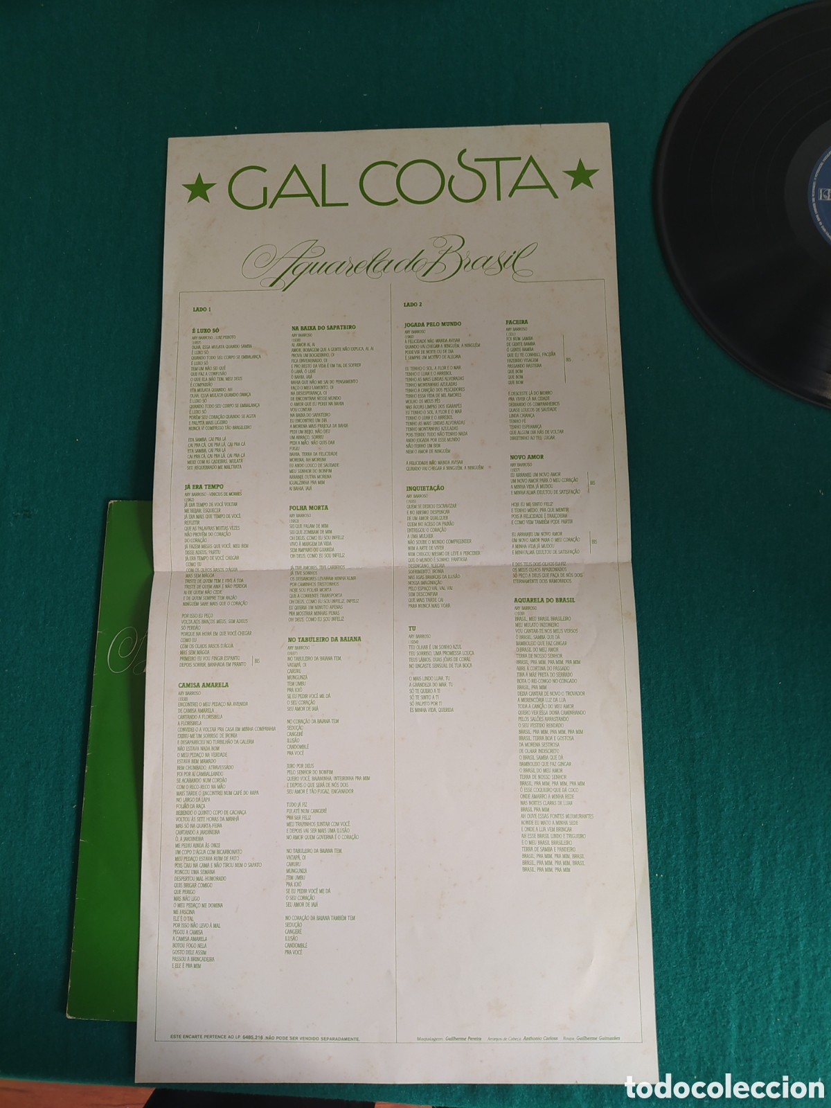 Discos de vinilo: Gal Costa &ndash; Aquarela Do Brasil - Foto 5