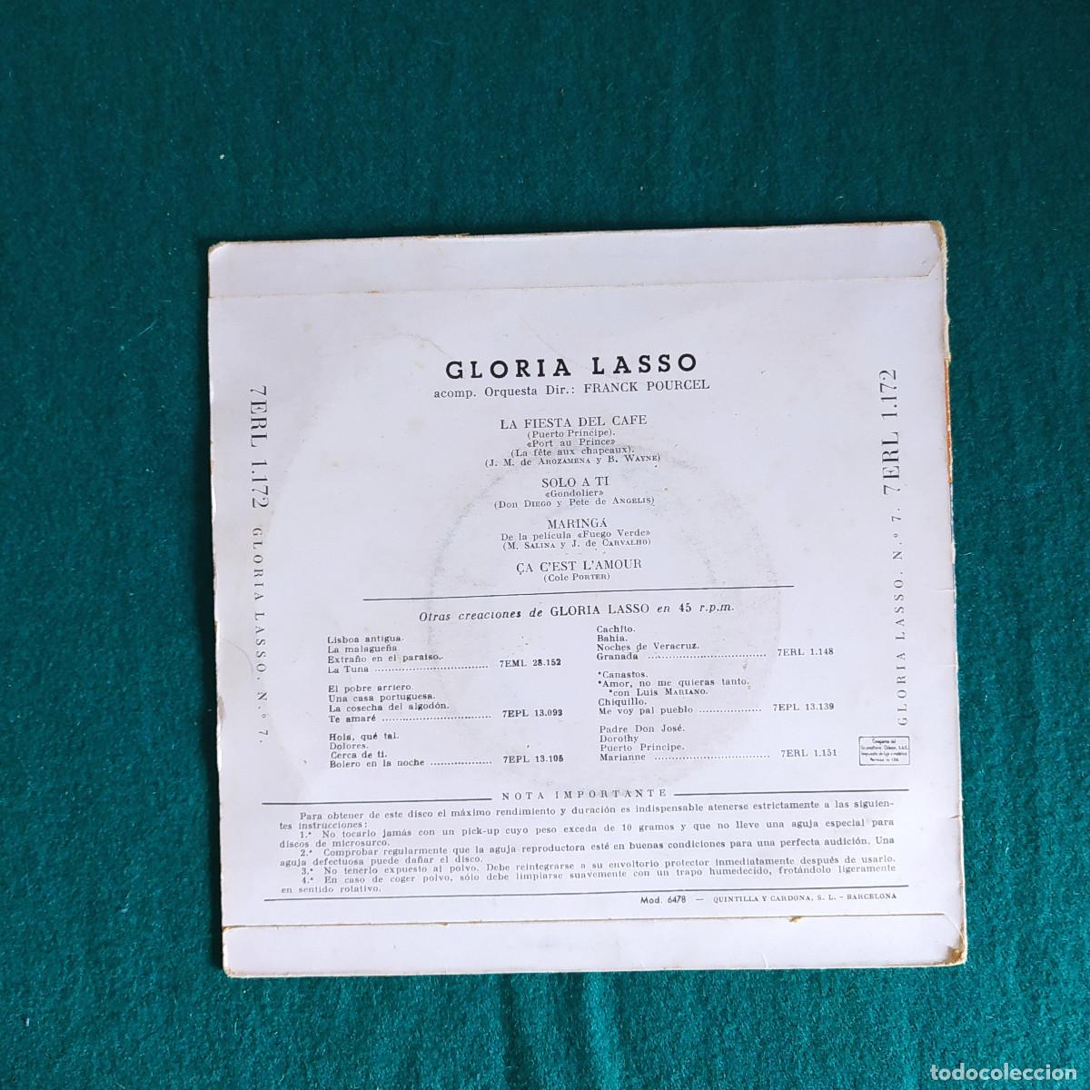 Discos de vinilo: Gloria Lasso &ndash; La Fiesta Del Caf&eacute; - Foto 2