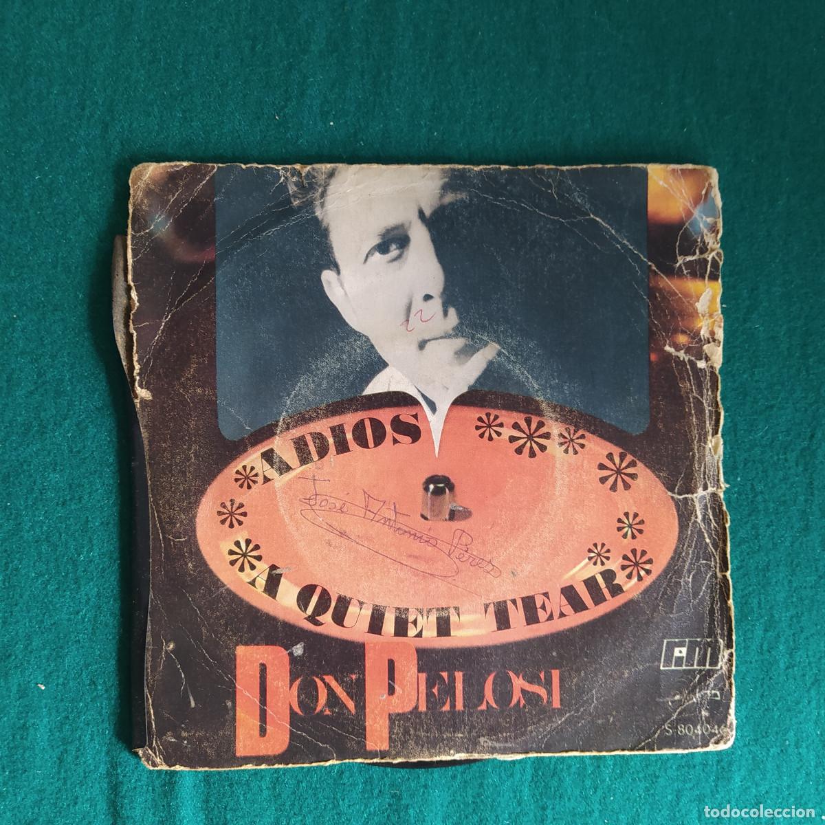 Discos de vinilo: Don Pelosi &lrm;&ndash; Adios / A Quiet Tear - Foto 1