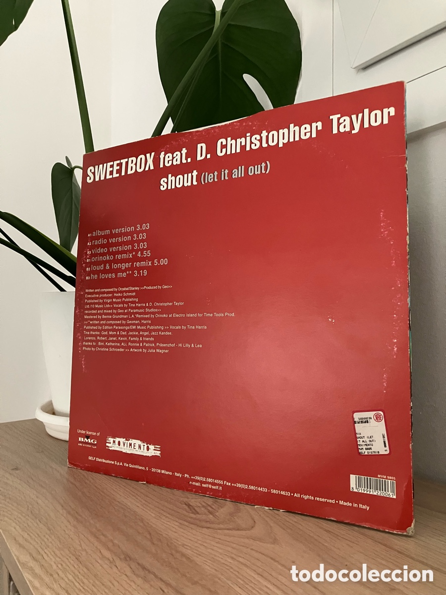 Discos de vinilo: Sweetbox feat Christopher Taylor-Shout - Foto 4