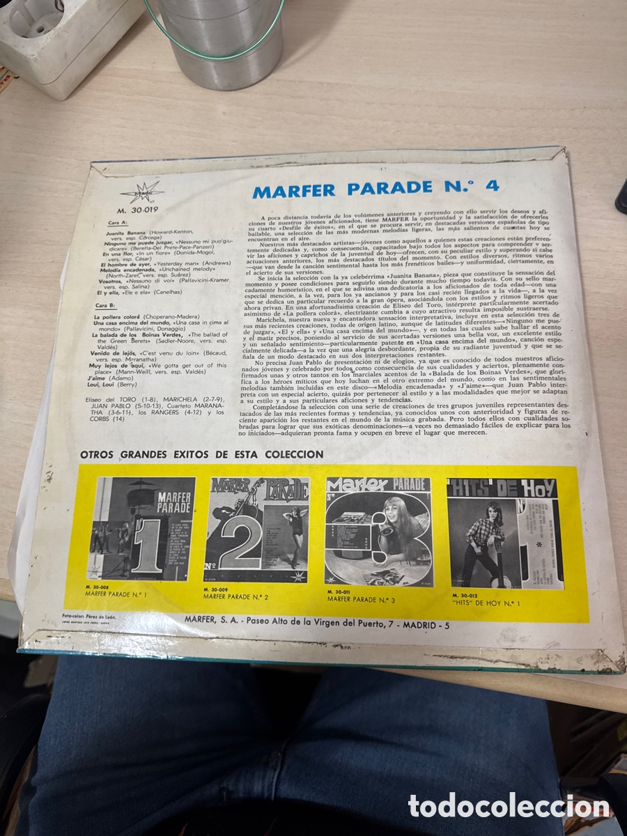 Discos de vinilo: DISCO VINILO MARFER PARADE NUMERO 4 1966 - Foto 4