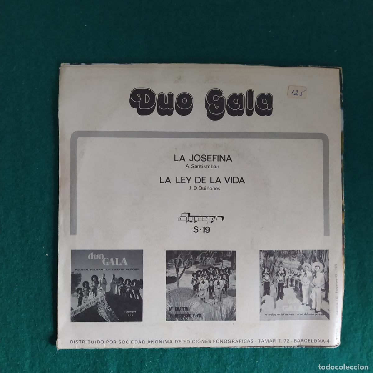 Discos de vinilo: D&uacute;o Gala &ndash; La Josefina - Foto 2
