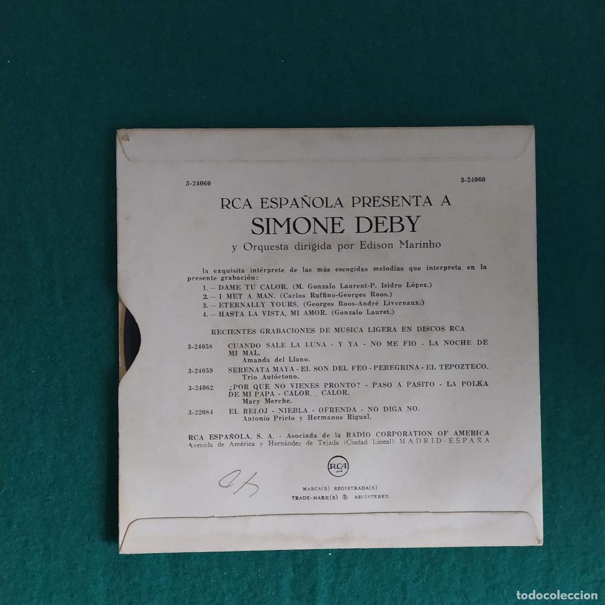 Discos de vinilo: Simone Deby &ndash; Dame Tu Calor - Foto 2