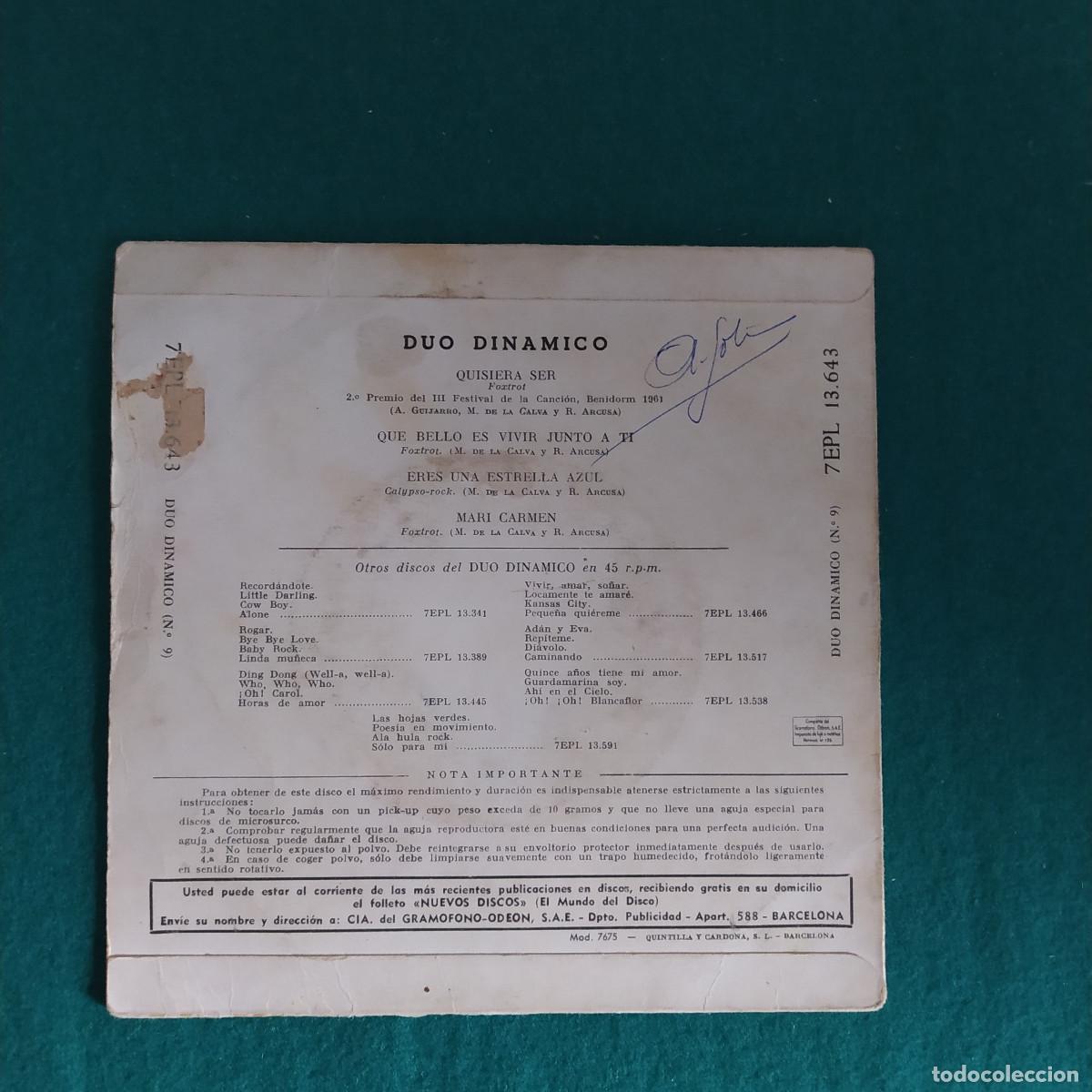 Discos de vinilo: D&uacute;o Din&aacute;mico &ndash; Duo Dinamico - Foto 2