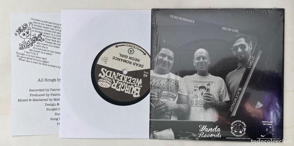 Discos de vinilo: BURGER WEEKENDS EP vinilo DEAD ROMANCE Wanda Record Hardcore - Foto 2