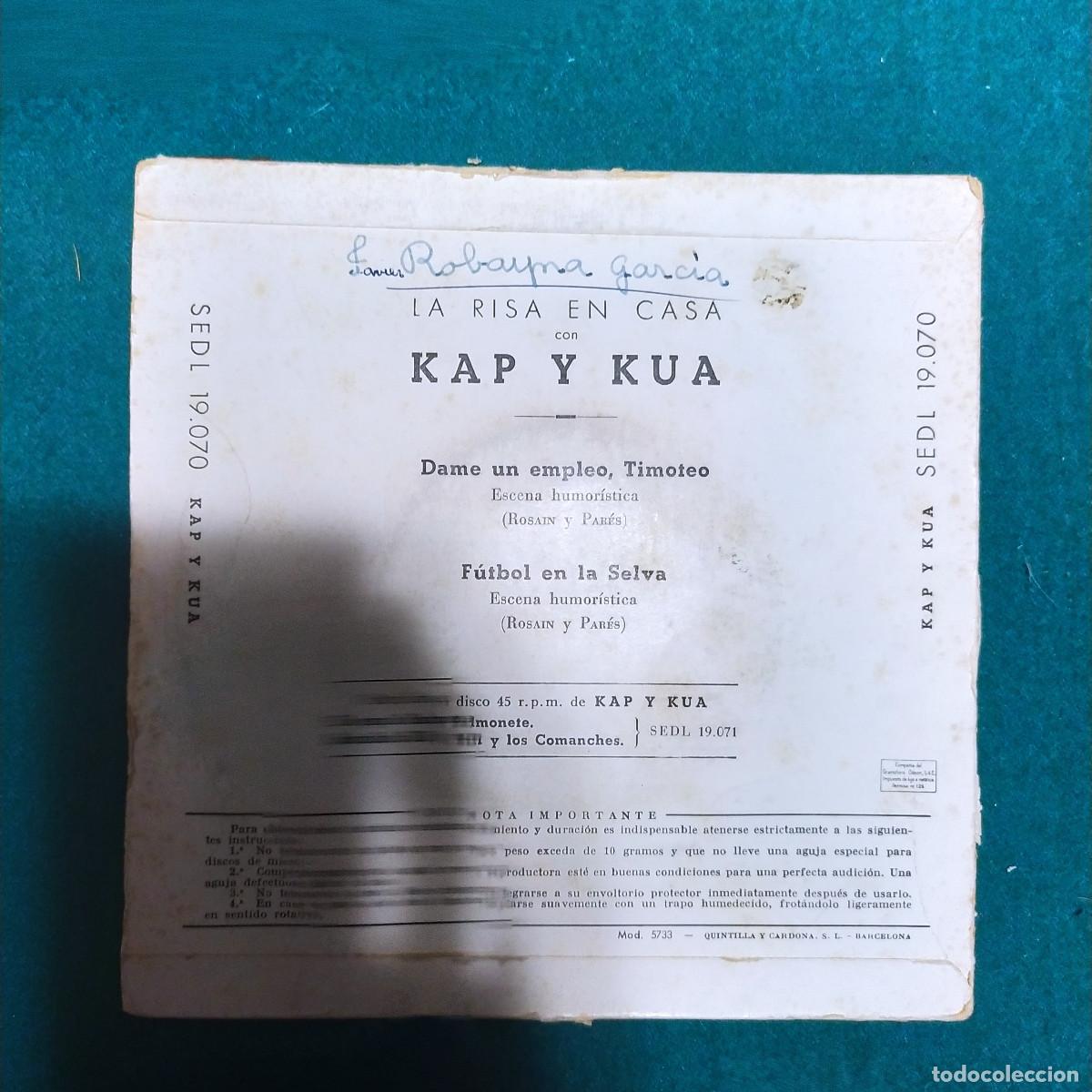 Discos de vinilo: Kap Y Kua &ndash; La Risa En Casa - Foto 2