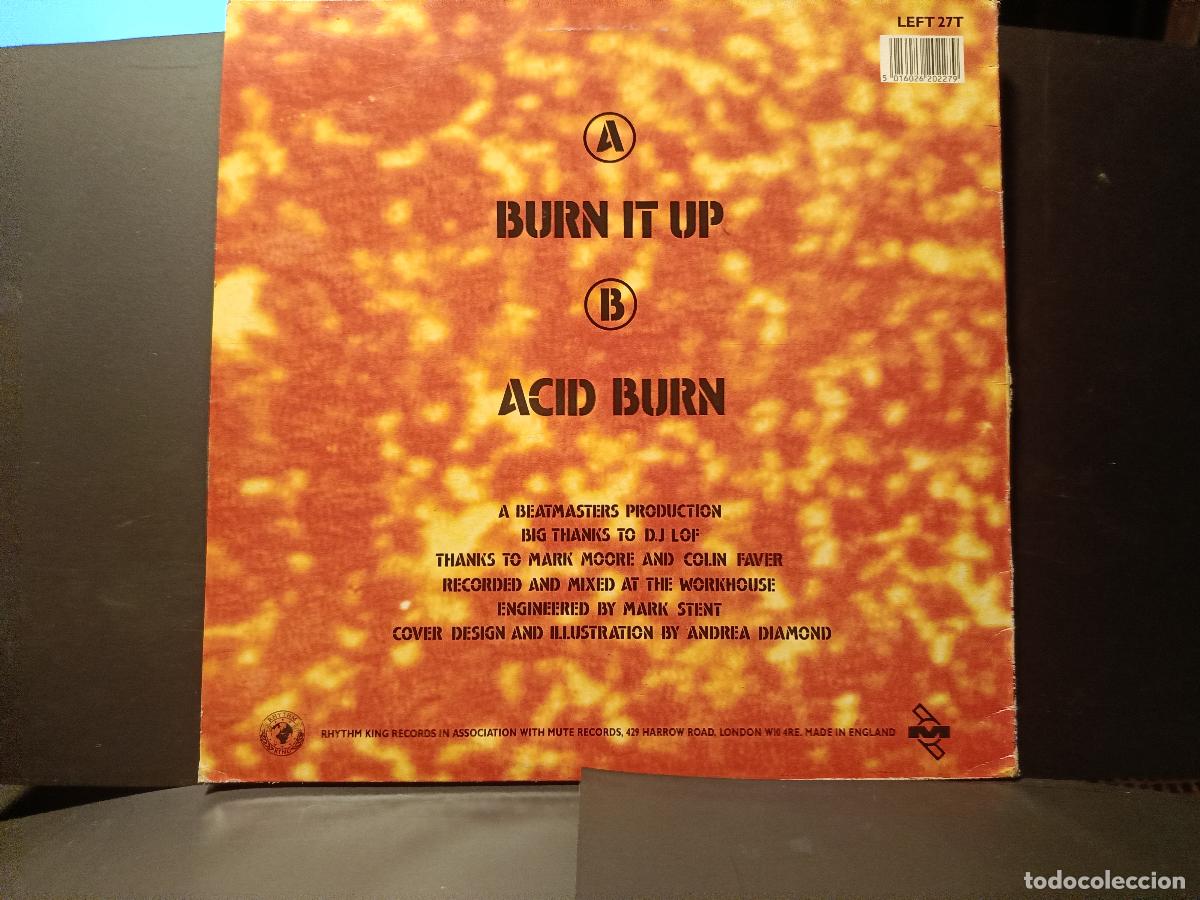 Discos de vinilo: THE BEATMASTERS,,BURN IT UP,, maxi pepeto - Foto 2