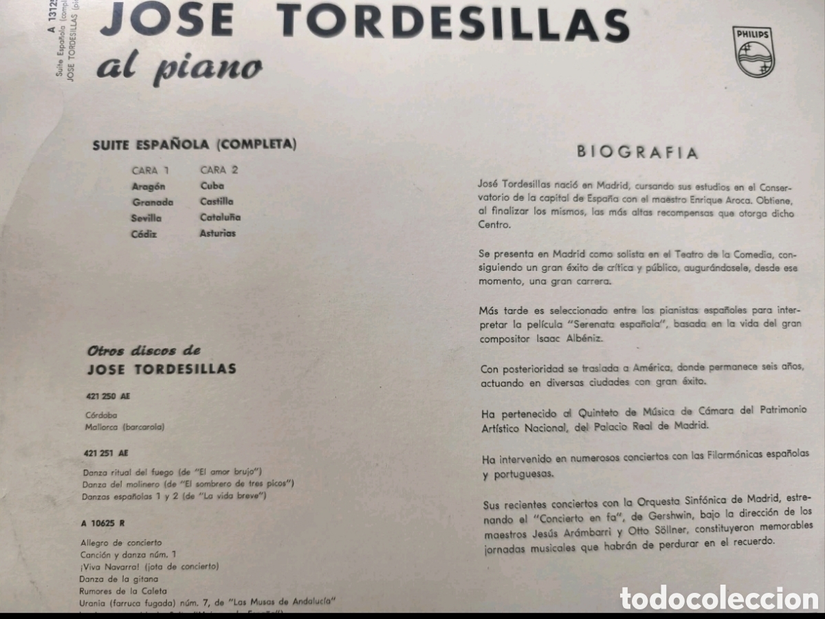 Discos de vinilo: Isaac Albeniz: Suite Espa&ntilde;ola - Foto 2